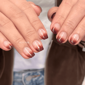 OLI'S NAIL 奧里美甲|高雄美甲|棕色漸層美甲